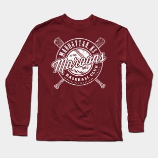 Manhattan Maroons Baseball Long Sleeve T-Shirt